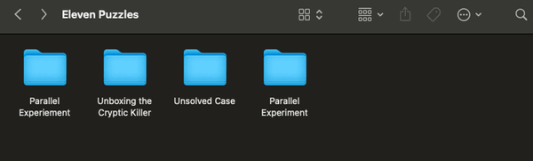 The Eleven Puzzles folder in Library/Application Support